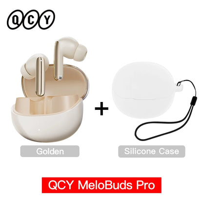 QCY MeloBuds Pro ANC Wireless Earbuds – Bluetooth 5.3 Hi-Res LDAC, 34H Battery