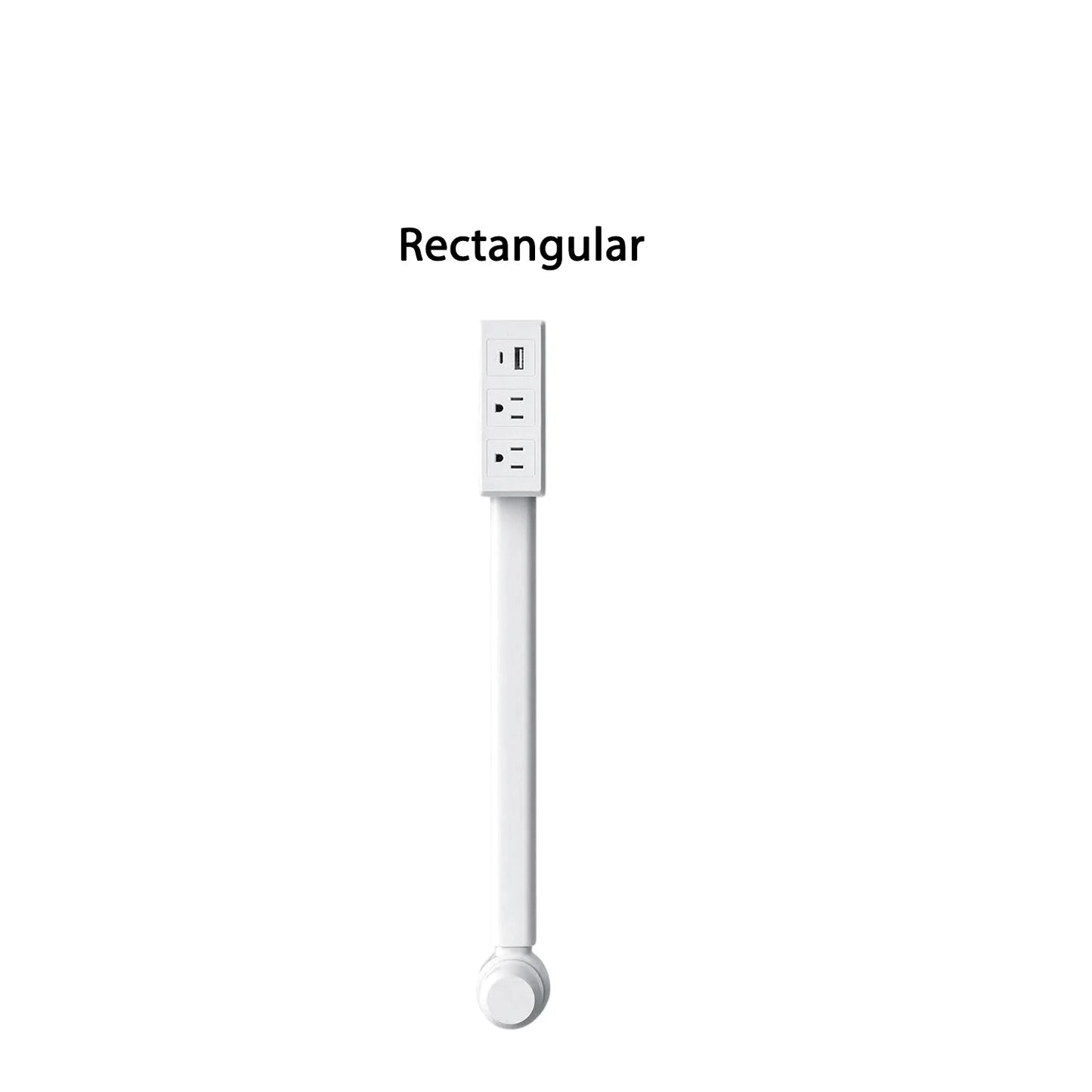 وصلة كهرباء قابلة للسحب مع منافذ USB – للمقابس التي يصعب الوصول إليها