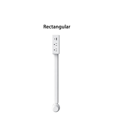 وصلة كهرباء قابلة للسحب مع منافذ USB – للمقابس التي يصعب الوصول إليها