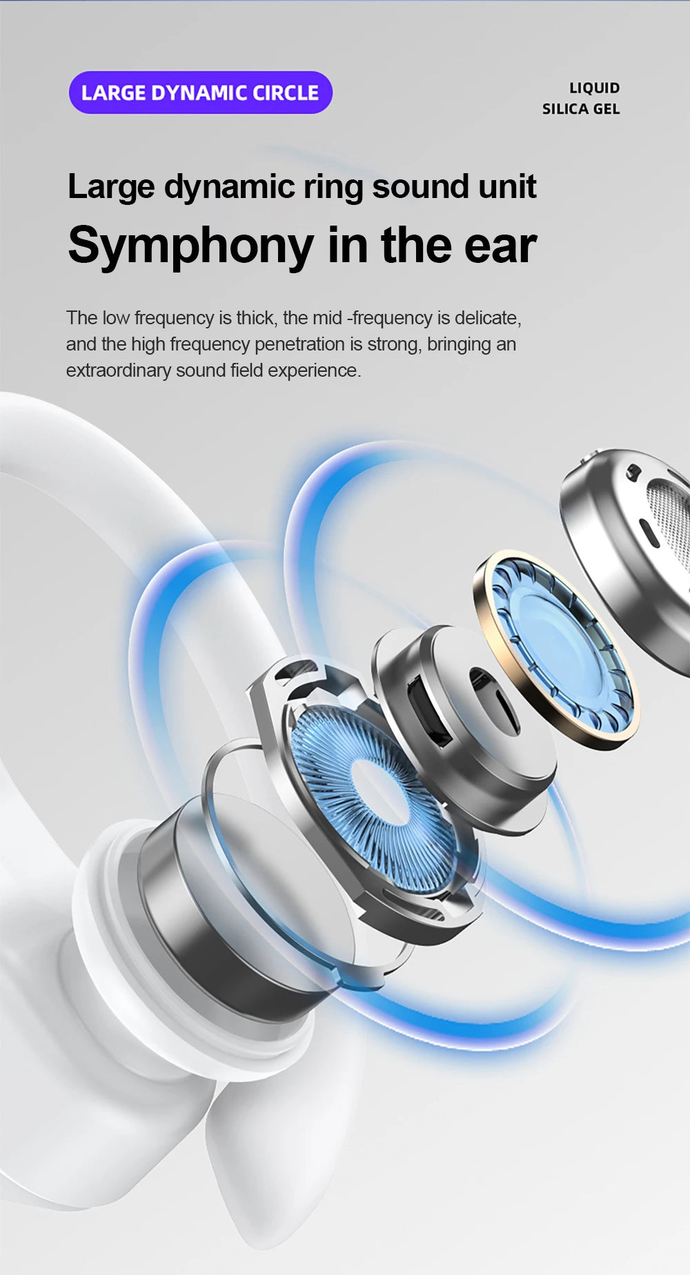 Lenovo LP75 Sports Wireless Earbuds – Bluetooth 5.3 with LED Power Display