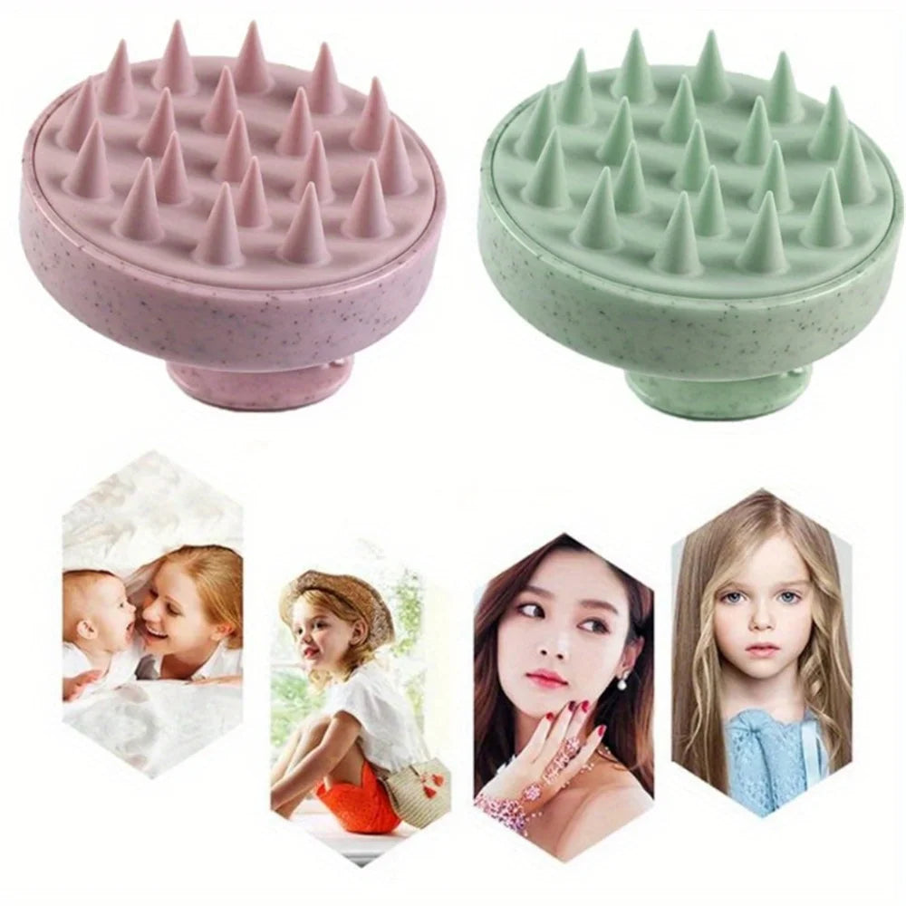 Silicone Scalp Massage Brush – Shampoo &amp; Body Wash Brush