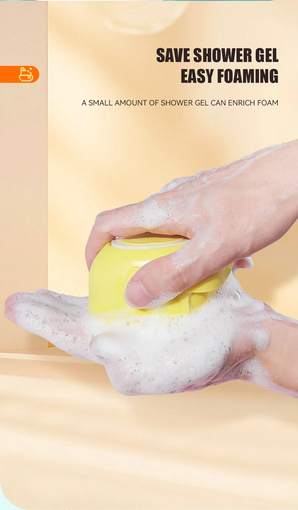 Silicone Pet Bathing Brush – Shampoo Dispenser Massage Brush for Dogs &amp; Cats