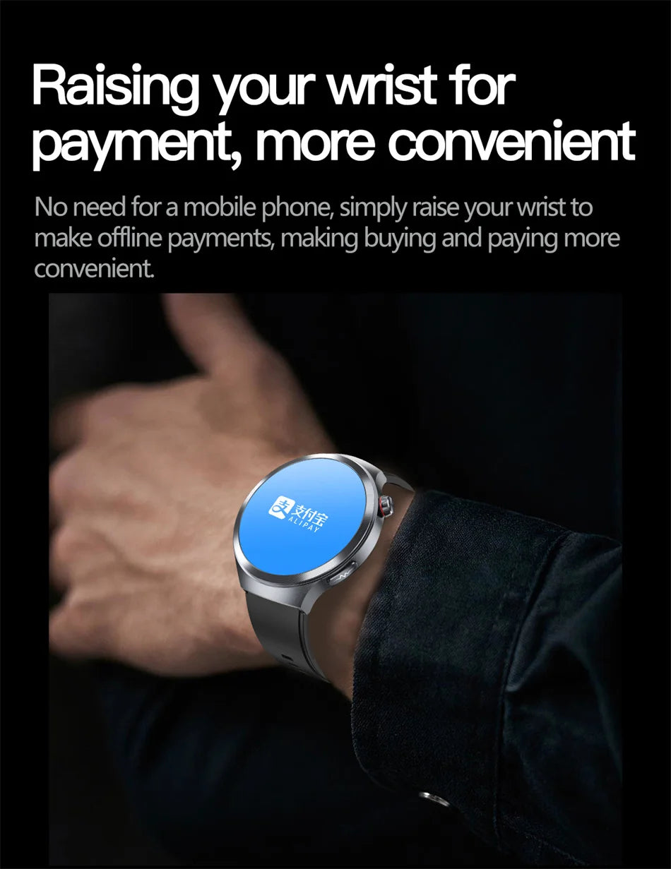 1.73" Sapphire Glass Health Smartwatch – ECG Blood Pressure & Body Analysis Tracker