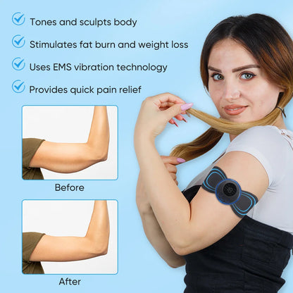 EMS Neck &amp; Back Massager – Low-Frequency Muscle Stimulator for Pain Relief