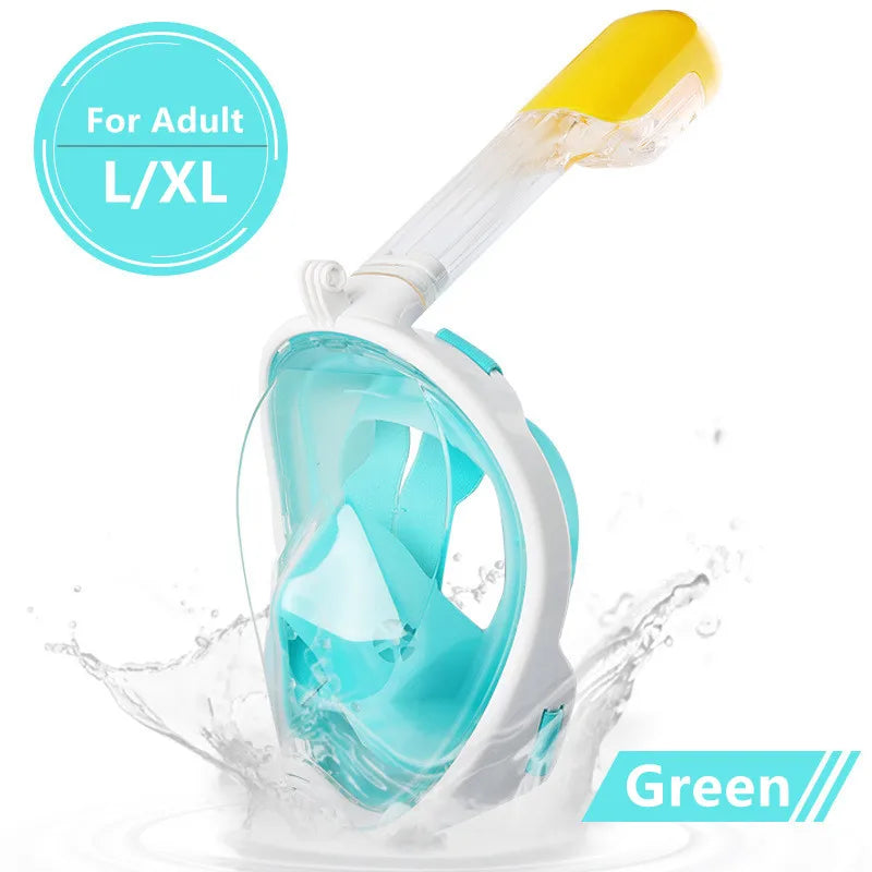 Full-Face Anti-Fog Snorkeling Mask – Waterproof Diving Mask for Adults &amp; Kids