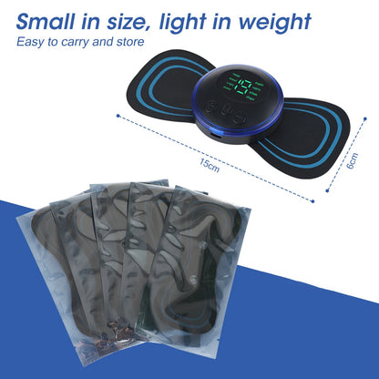 EMS Neck &amp; Back Massager – Low-Frequency Muscle Stimulator for Pain Relief