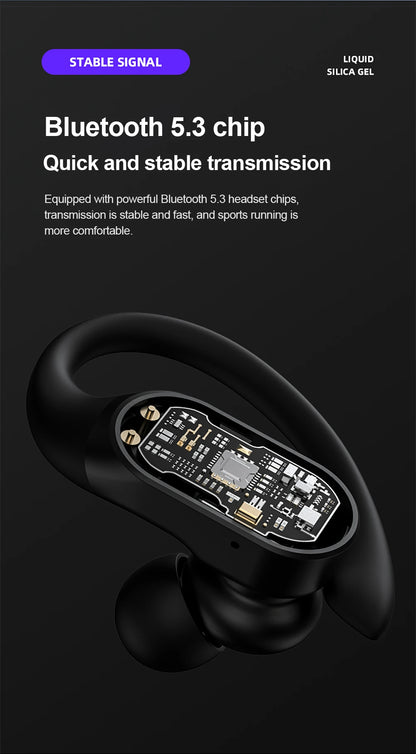 Lenovo LP75 Sports Wireless Earbuds – Bluetooth 5.3 with LED Power Display