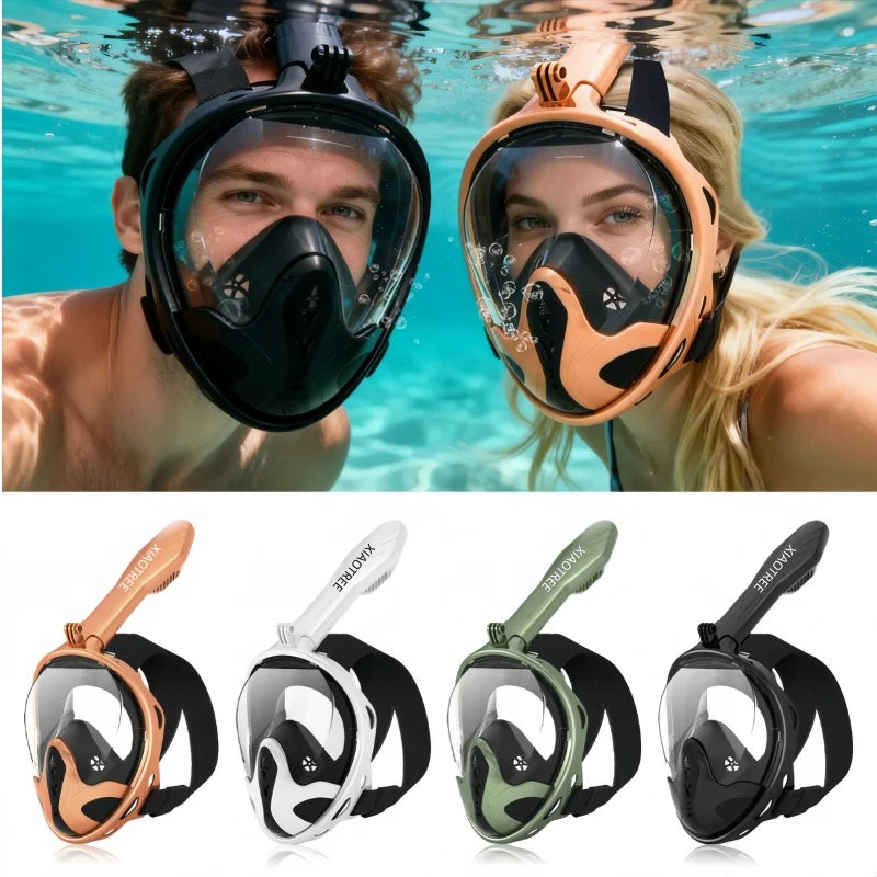 Full-Face Anti-Fog Snorkeling Mask – Waterproof Diving Mask for Adults &amp; Kids