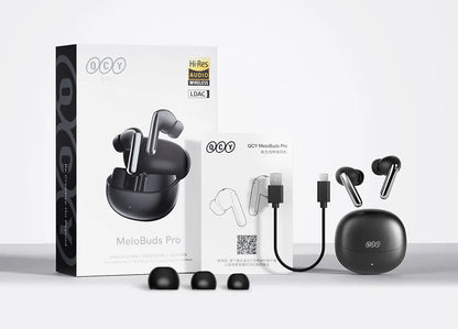 QCY MeloBuds Pro ANC Wireless Earbuds – Bluetooth 5.3 Hi-Res LDAC, 34H Battery