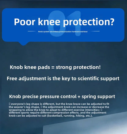Sports knee support strap with spring support silicone shock absorption suitable for running basketball hiking outdoor sports
