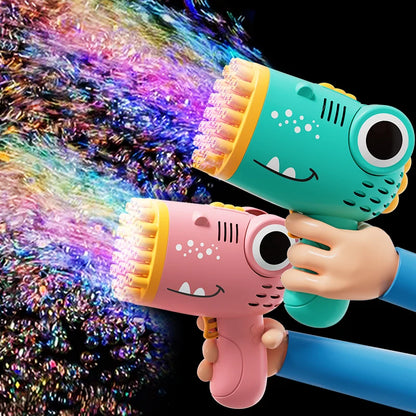 Dinosaur Bubble Machine – Handheld Electric Bubble Gun for Kids