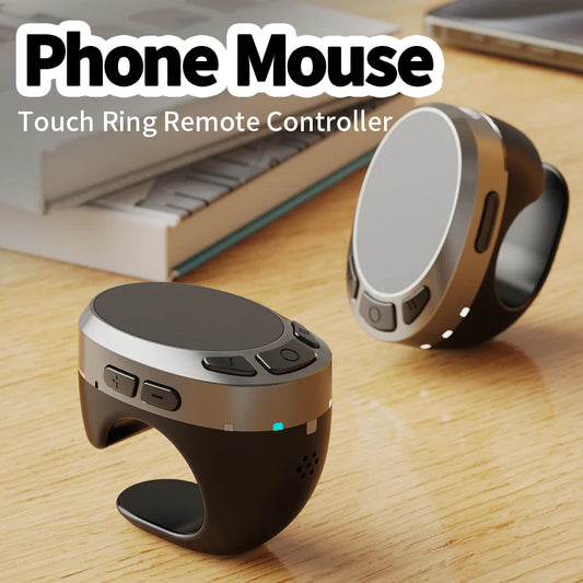 Bluetooth Scrolling Ring Finger Mouse – Wireless Ebook Page Turner Remote