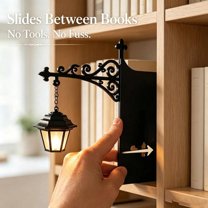 Miniature Hanging Shelf Lamp Decorative Bookshelf Lighting Warm LED Night Light Library Lantern Reading Nook Desk Ornament Literary Decor Book Lover Gift Home Halloween Decorations