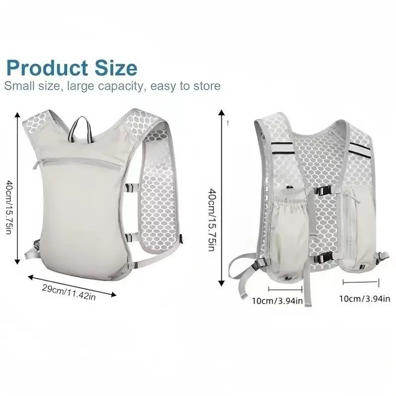 Running Hydration Vest – Breathable Water-Resistant Backpack for Marathons & Trails