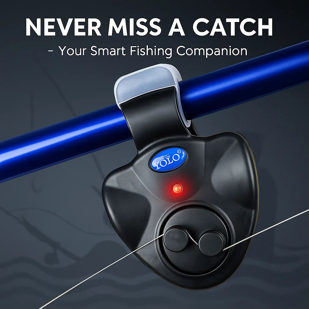 Electronic Fishing Bite Alarm – Loud Siren Rod Buzzer with Battery