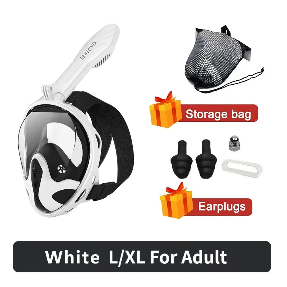 Full-Face Anti-Fog Snorkeling Mask – Waterproof Diving Mask for Adults &amp; Kids