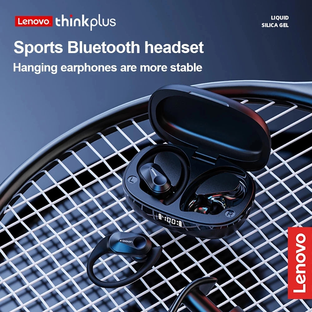 Lenovo LP75 Sports Wireless Earbuds – Bluetooth 5.3 with LED Power Display