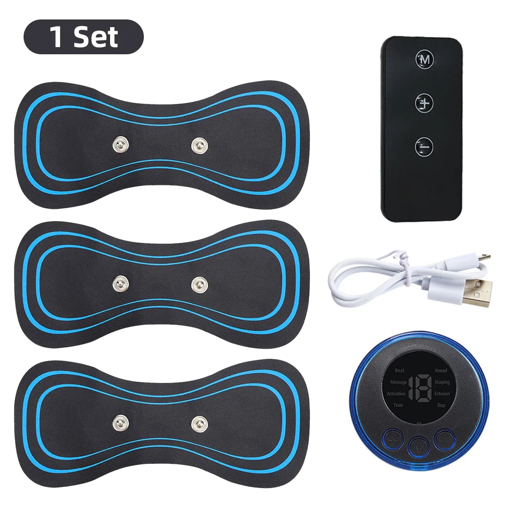 EMS Neck &amp; Back Massager – Low-Frequency Muscle Stimulator for Pain Relief