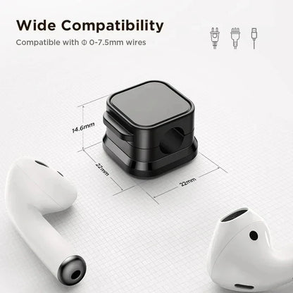 Magnetic Cable Clips – Adhesive Cord Organizer for Desk &amp; Office