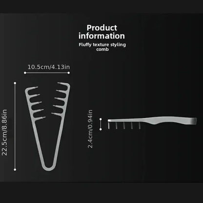 Volumizing Wide-Tooth Styling Comb – Textured Hair Comb for Men