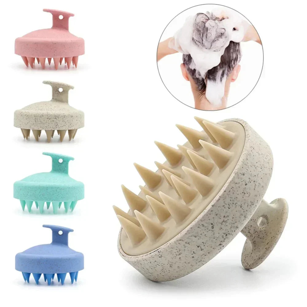 Silicone Scalp Massage Brush – Shampoo &amp; Body Wash Brush