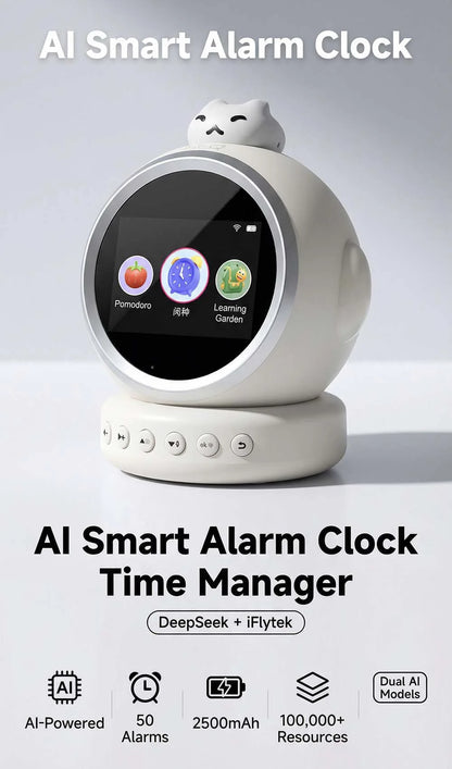 Smart AI Talking Alarm Clock for Kids – Sleep Training Robot Toy