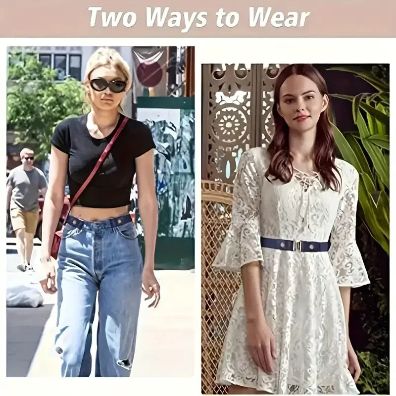 Traceless Invisible Elastic Belt – No-Buckle Stretch Belt for Jeans & Pants