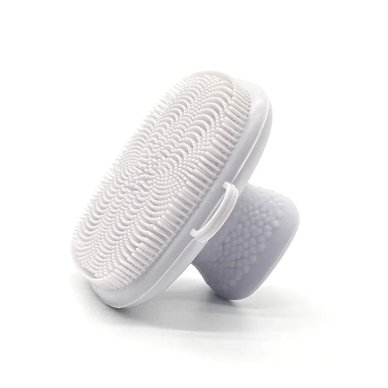 Silicone Facial Cleansing Brush – Manual Face Wash Scrubber for Men & Women
