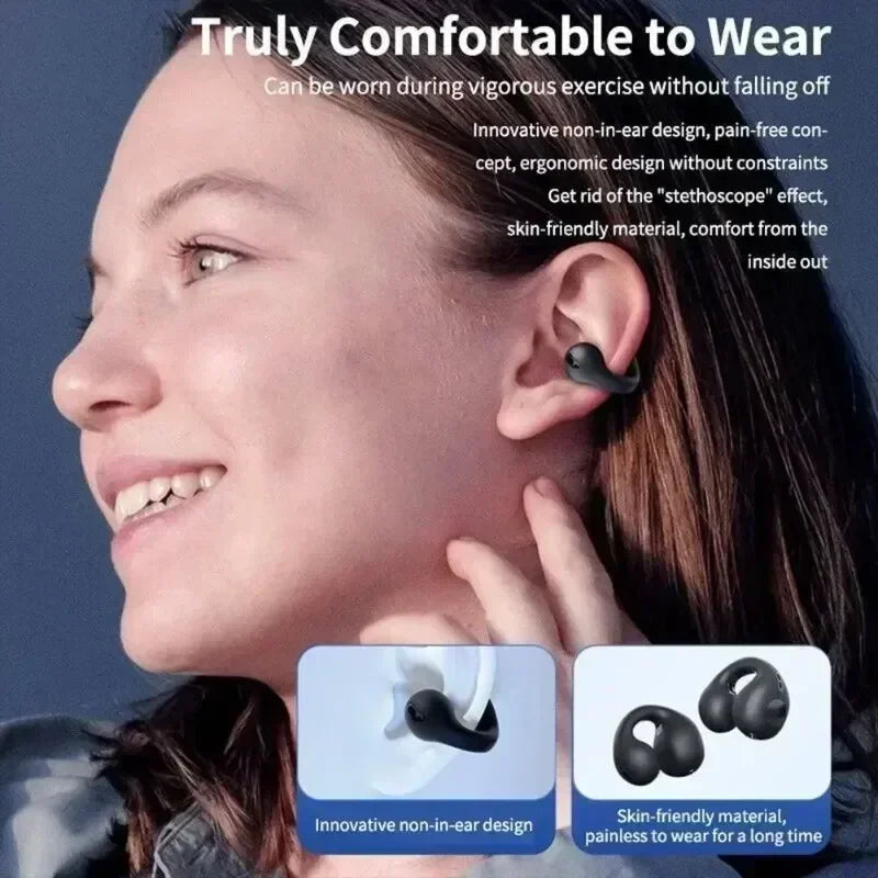 T75 Bone Conduction Wireless Earbuds – Bluetooth 5.3 Sports Headphones