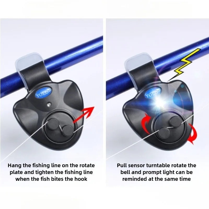 Electronic Fishing Bite Alarm – Loud Siren Rod Buzzer with Battery