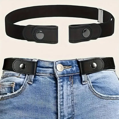 Traceless Invisible Elastic Belt – No-Buckle Stretch Belt for Jeans & Pants