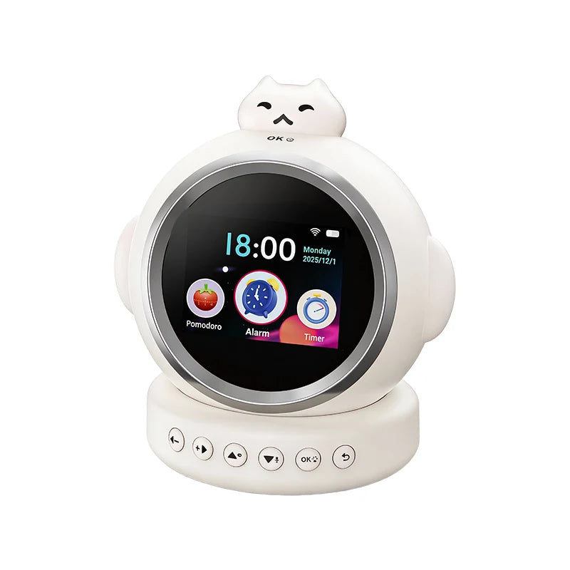Smart AI Talking Alarm Clock for Kids – Sleep Training Robot Toy