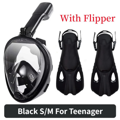 Full-Face Anti-Fog Snorkeling Mask – Waterproof Diving Mask for Adults &amp; Kids