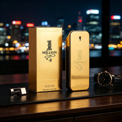 1 Million Paco Rabane Perfume-Long Lasting Designer Fragrance for Men with Mandarin, Cinnamon & Amber - Luxury Men's Perfume Spray
