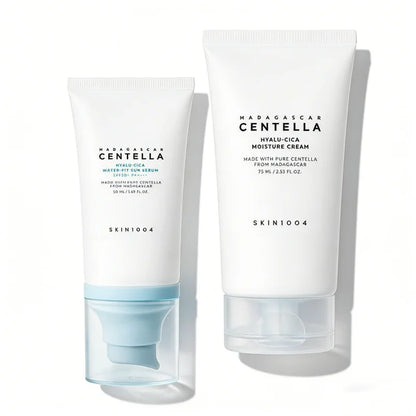 Korean Centella Hyalu-Cica SPF50 Sun Serum & Moisture Cream Skincare Set