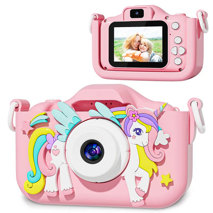 1080P Kids Digital Camera – HD Toddler Video Camera with Silicone Case