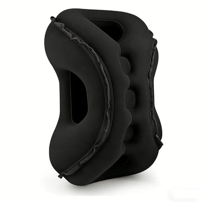 Upgraded Inflatable Air Cushion Travel Pillow Headrest Chin Support Cushions for Airplane Plane Car Office Rest Neck Nap Pillows