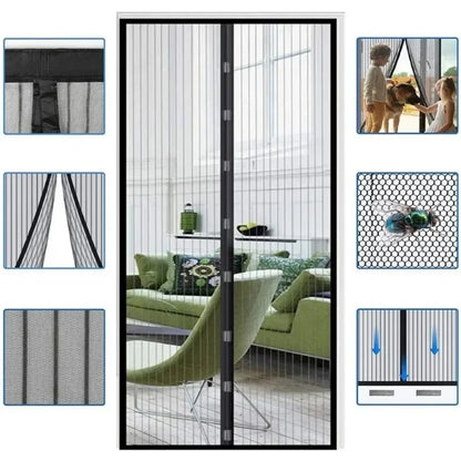 Magnetic Mosquito Net Curtain – Self-Closing Door Screen for Ventilation
