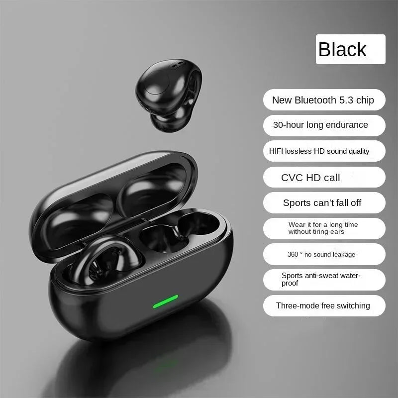 T75 Bone Conduction Wireless Earbuds – Bluetooth 5.3 Sports Headphones