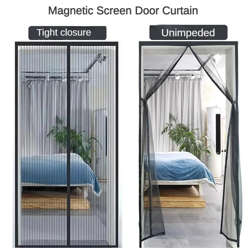 Magnetic Mosquito Net Curtain – Self-Closing Door Screen for Ventilation