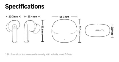 QCY MeloBuds Pro ANC Wireless Earbuds – Bluetooth 5.3 Hi-Res LDAC, 34H Battery