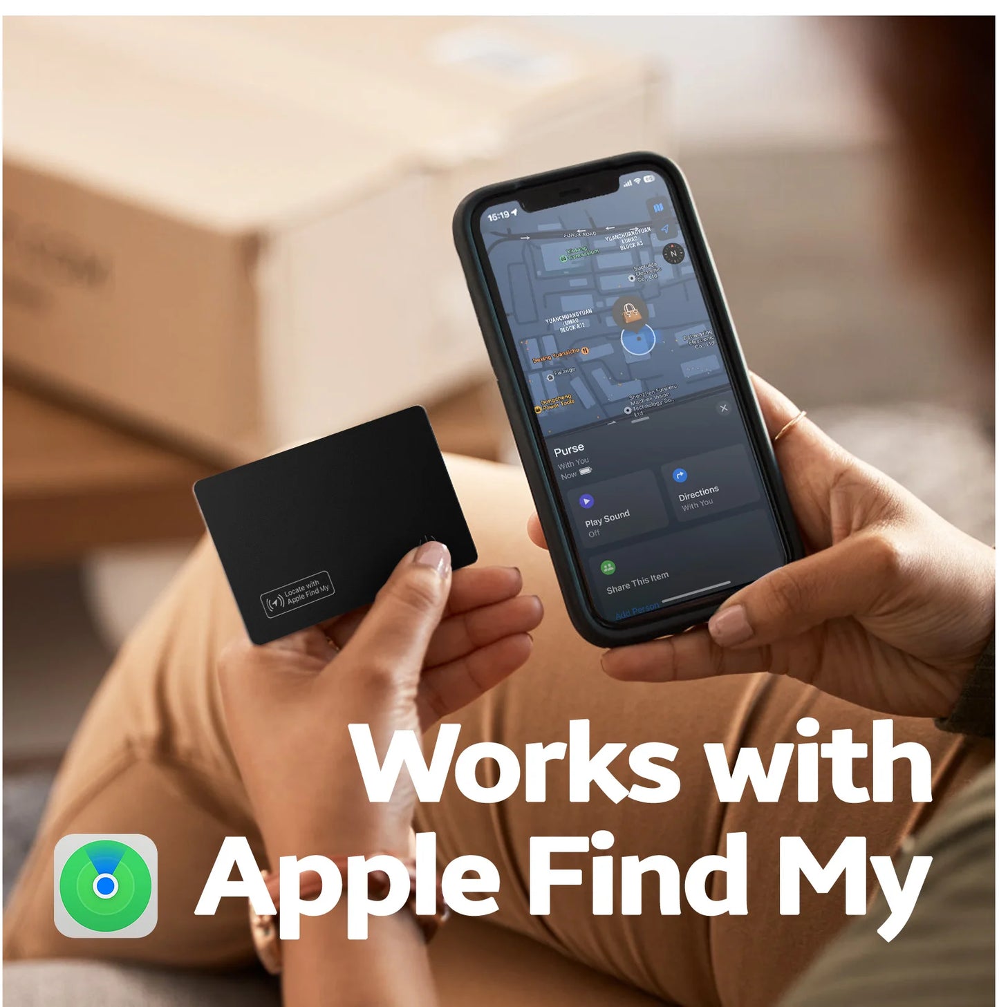 Wireless charger charging tracking card wallet locator smart mini tag for iphone device find my tag replacement