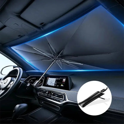 Foldable Car Windshield Sunshade – Portable UV-Blocking Sun Umbrella