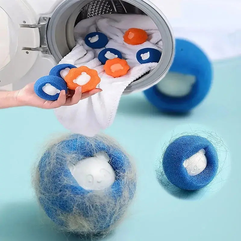 Reusable Pet Hair Remover Ball – Laundry &amp; Lint Catcher for Cats &amp; Dogs