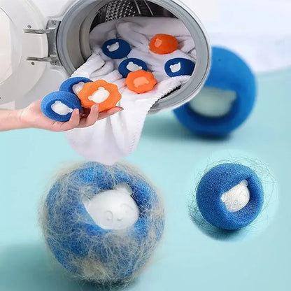 Reusable Pet Hair Remover Ball – Laundry &amp; Lint Catcher for Cats &amp; Dogs