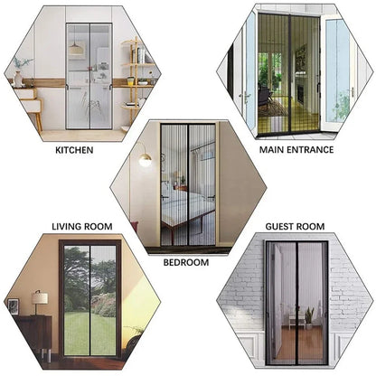 Magnetic Mosquito Net Curtain – Self-Closing Door Screen for Ventilation