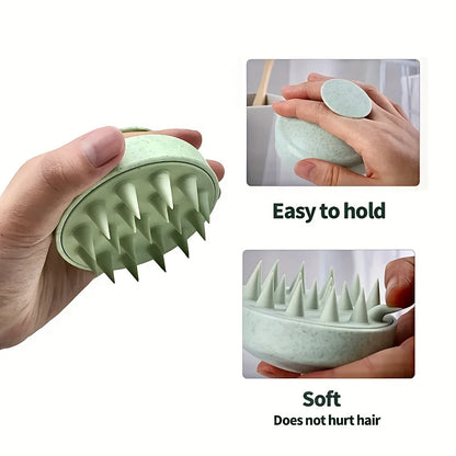 Silicone Scalp Massage Brush – Shampoo &amp; Body Wash Brush