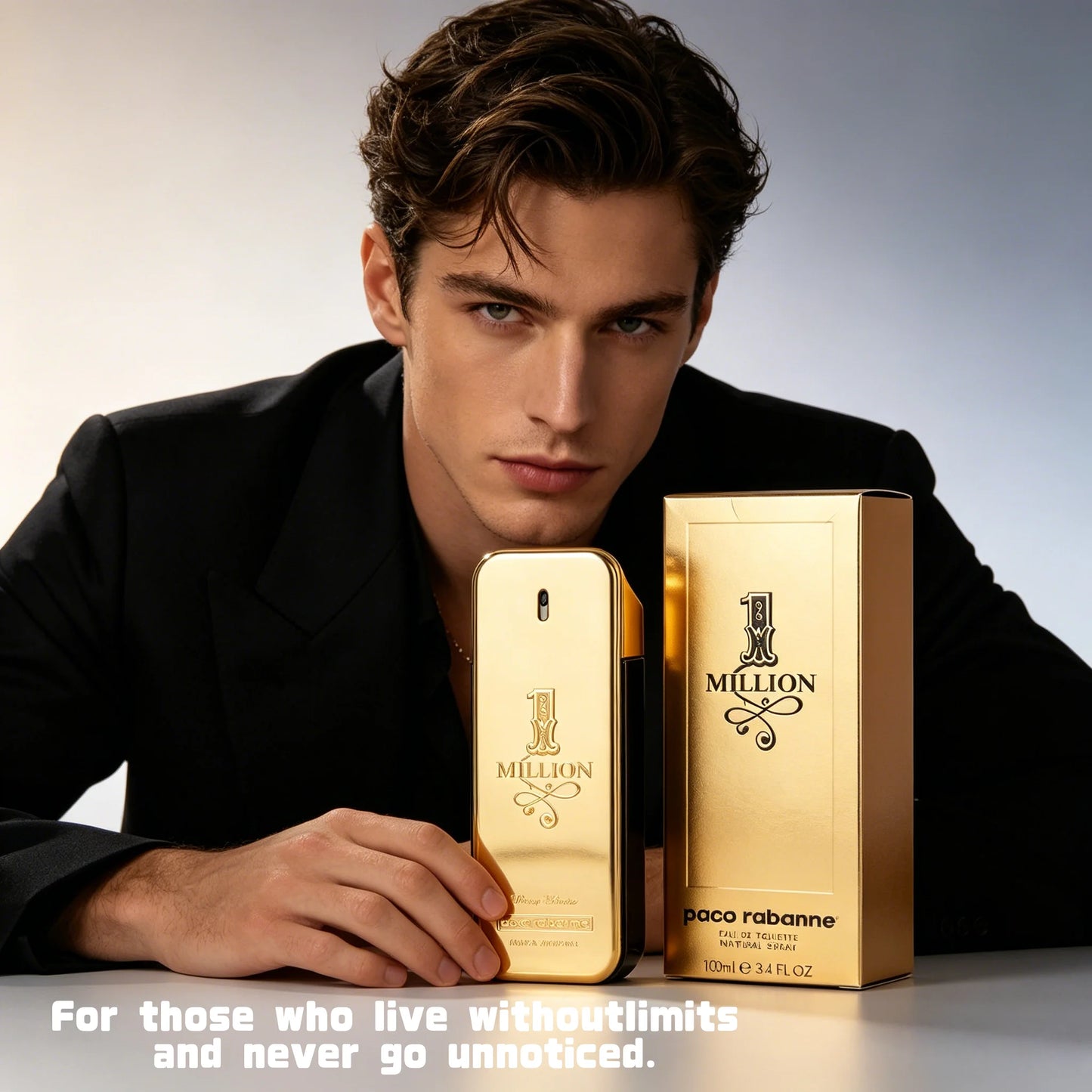 1 Million Paco Rabane Perfume-Long Lasting Designer Fragrance for Men with Mandarin, Cinnamon & Amber - Luxury Men's Perfume Spray