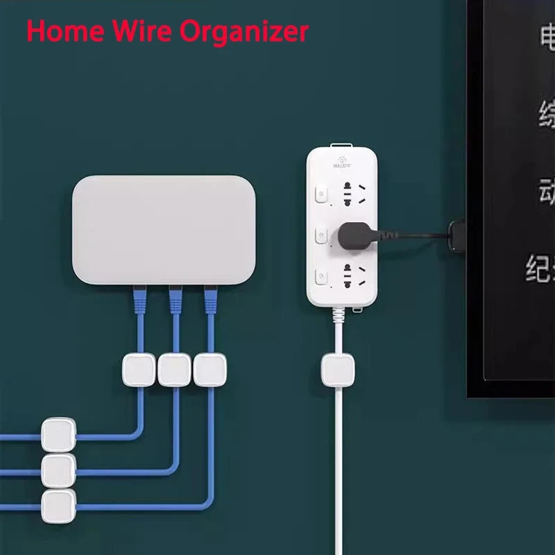 Magnetic Cable Clips – Adhesive Cord Organizer for Desk &amp; Office