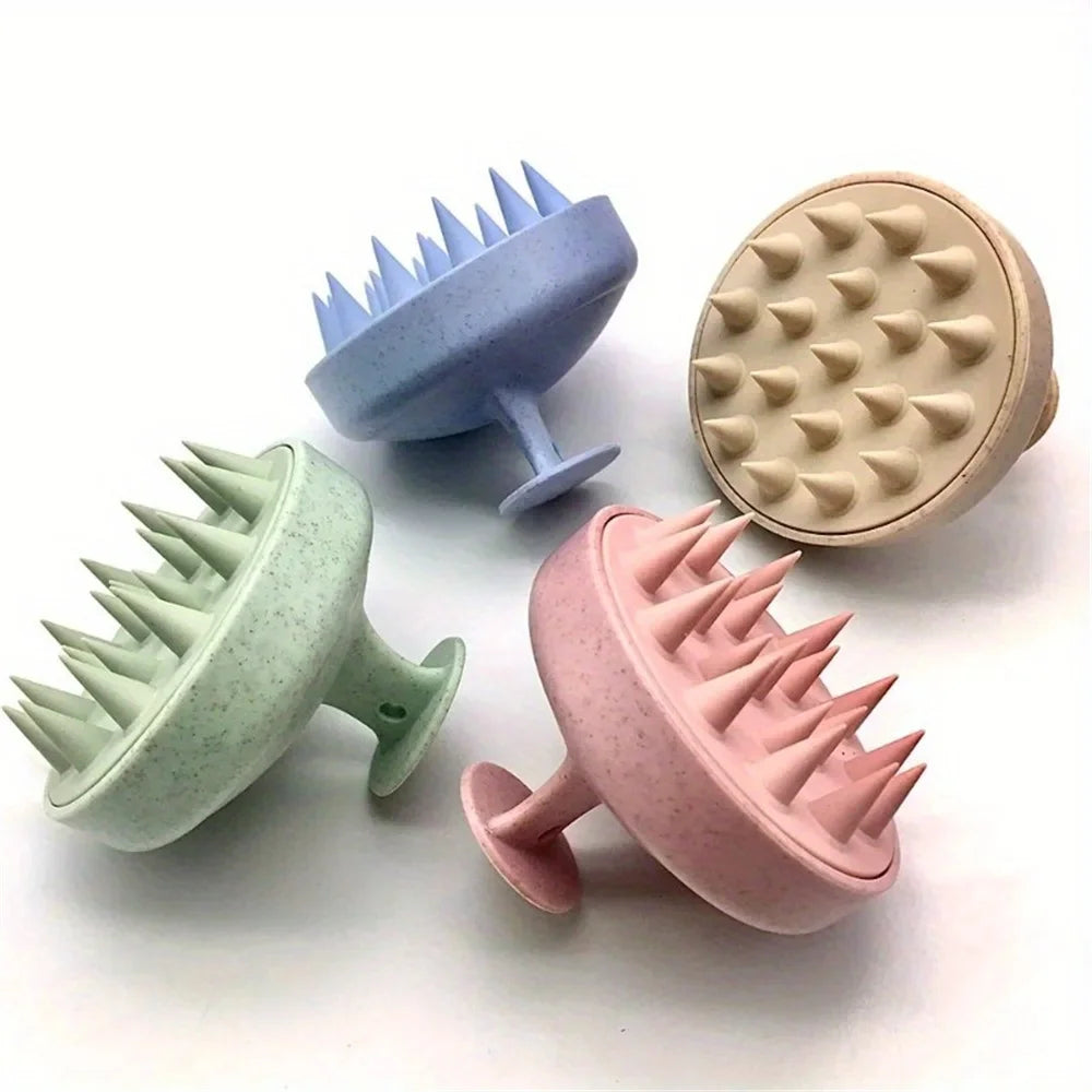Silicone Scalp Massage Brush – Shampoo &amp; Body Wash Brush